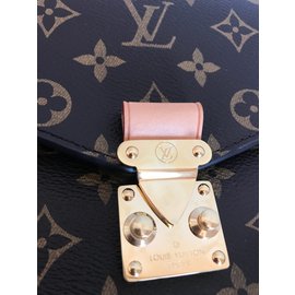 Louis Vuitton-Metis Pochette Monogram-Castaño,Dorado