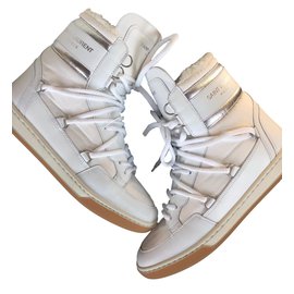 Saint Laurent-Ankle boots-White