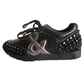 Max & Co Zapatillas de cuero Negro