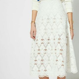 Maje-JONQUILLE Skirt-White,Cream