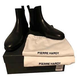 Pierre Hardy Drugstore black leather boots Black
