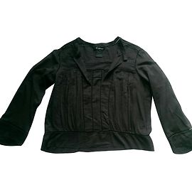 Isabel Marant Etoile Bluse aus Baumwolle Dunkelgrau Anthrazitgrau