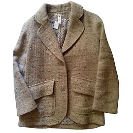 Giacca in tweed Bonpoint Nelle Ecru Multicolore