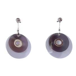 Prada Aretes Gris