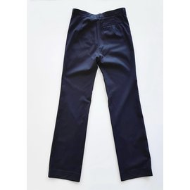 Balenciaga-Pants, leggings-Navy blue