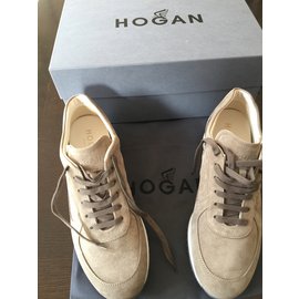 Hogan-scarpe da ginnastica-Beige