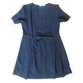 Autre Marque See U Soon Black Bow Dress Black