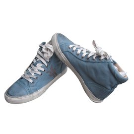 Frye-Kira Hight Top Sneakers-Blue
