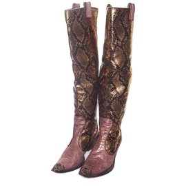 Giuseppe Zanotti Stiefel Python drucken