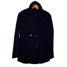 Uniqlo-Coats, Outerwear-Navy blue