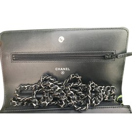 Chanel-Geldbörse-Schwarz