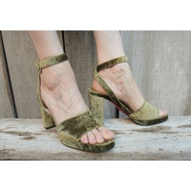 Christian Louboutin-sandals-Green