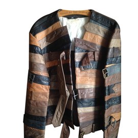 Maison Martin Margiela-Blazers Jackets-Brown