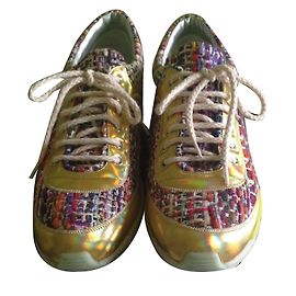 Chanel Trainers Lambskin Multi Color Size 40 Multiple colors