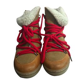 Isabel Marant Botas Beige Marrón claro Caramelo