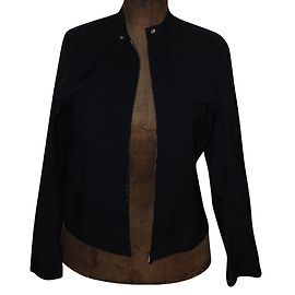 Giacca Biker Barbara Bui in cotone nero Nero