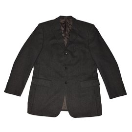 Yves Saint Laurent-Blazers Jackets-Brown