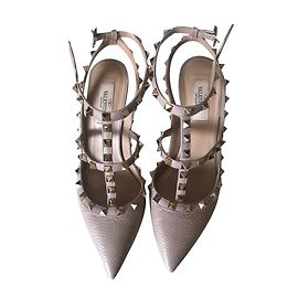 Escarpins Valentino Rockstud en cuir nude Autre