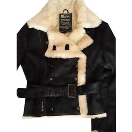 Guess Biker jackets Dark brown