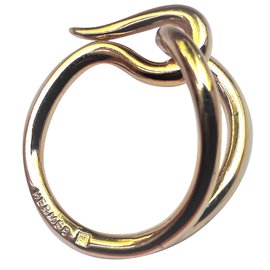 Hermès-anneau de foulard jumbo-Doré