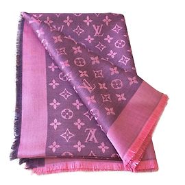 Louis Vuitton Schal Fuchsia Wolle Andere