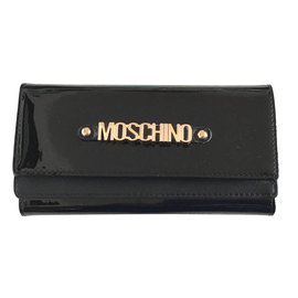 Moschino wallets Black Golden