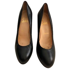 Escarpins Christian Louboutin en cuir noir Noir