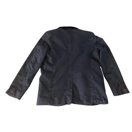 Guess-Boy Coats Outerwear-Navy blue