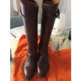 Hermès-Jumping boots-Caramel