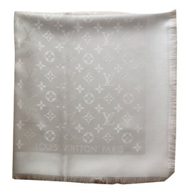 Sciarpa Monogram Louis Vuitton Beige