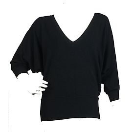 Pinko Batwing de punto superior Negro