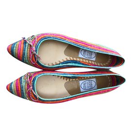 Autre Marque Multicolor Rope Ballet Flats Multiple colors