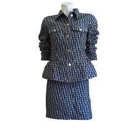 Dior Vestito gonna Blu navy