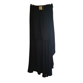 Versace-Falda elegante-Negro