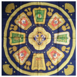 Hermès "Poste e cavalaria" Azul