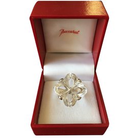 Baccarat Silver Ring Size 55 White