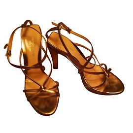 Sergio Rossi sandals Copper