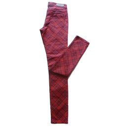 Zara-pantaloni di cotone-Rosso
