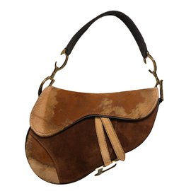 Christian Dior-Handbags-Brown,Caramel