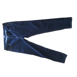 Autre Marque Calça de algodão cor ébano com 5 bolsos Ébano
