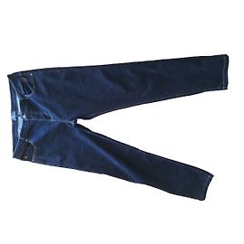 Autre Marque Pantaloni in cotone neri con 5 tasche Ebano