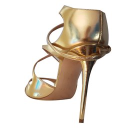 Casadei-sandals-Golden