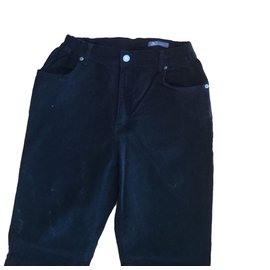 Autre Marque-R Pantaloni essenziali-Ebano