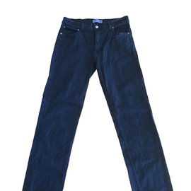 Autre Marque Calça de algodão cor ebony com 5 bolsos Ébano