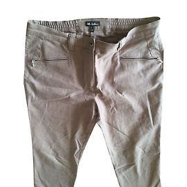 Autre Marque Pantalones Ulla Popken Avellana de Algodón Avellana