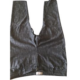 Autre Marque Grey Cotton Pants with 5 Pockets Grey