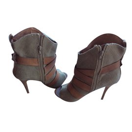 Nine West-Ankle boots-Beige