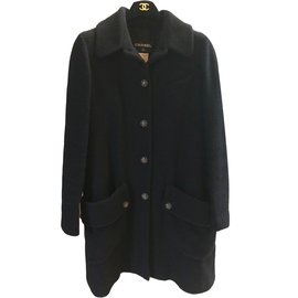 Chanel-Coats, Outerwear-Black