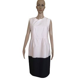 Vestido de algodón Cos Negro Rosa Negro Rosa