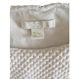 Top de algodão branco Cos Branco